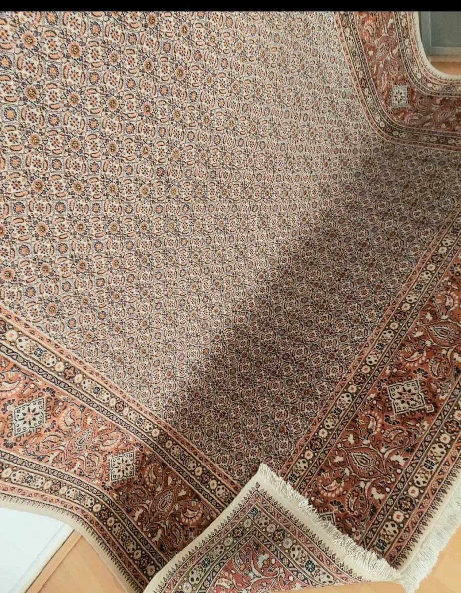 Large  Perser Moud Hand Knotted Rug - Image 4