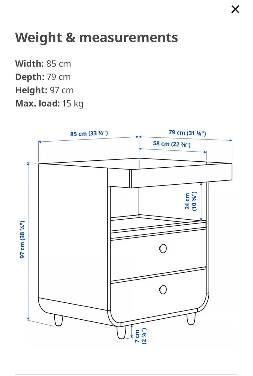 IKEA chest of drawers or changing table - Image 2