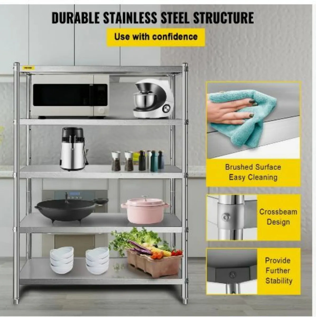 Shelving Unit 48x18.5 Inch Storage - Image 4