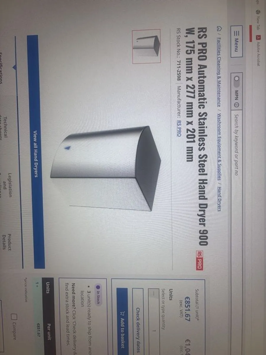 Hand dryer - Image 1