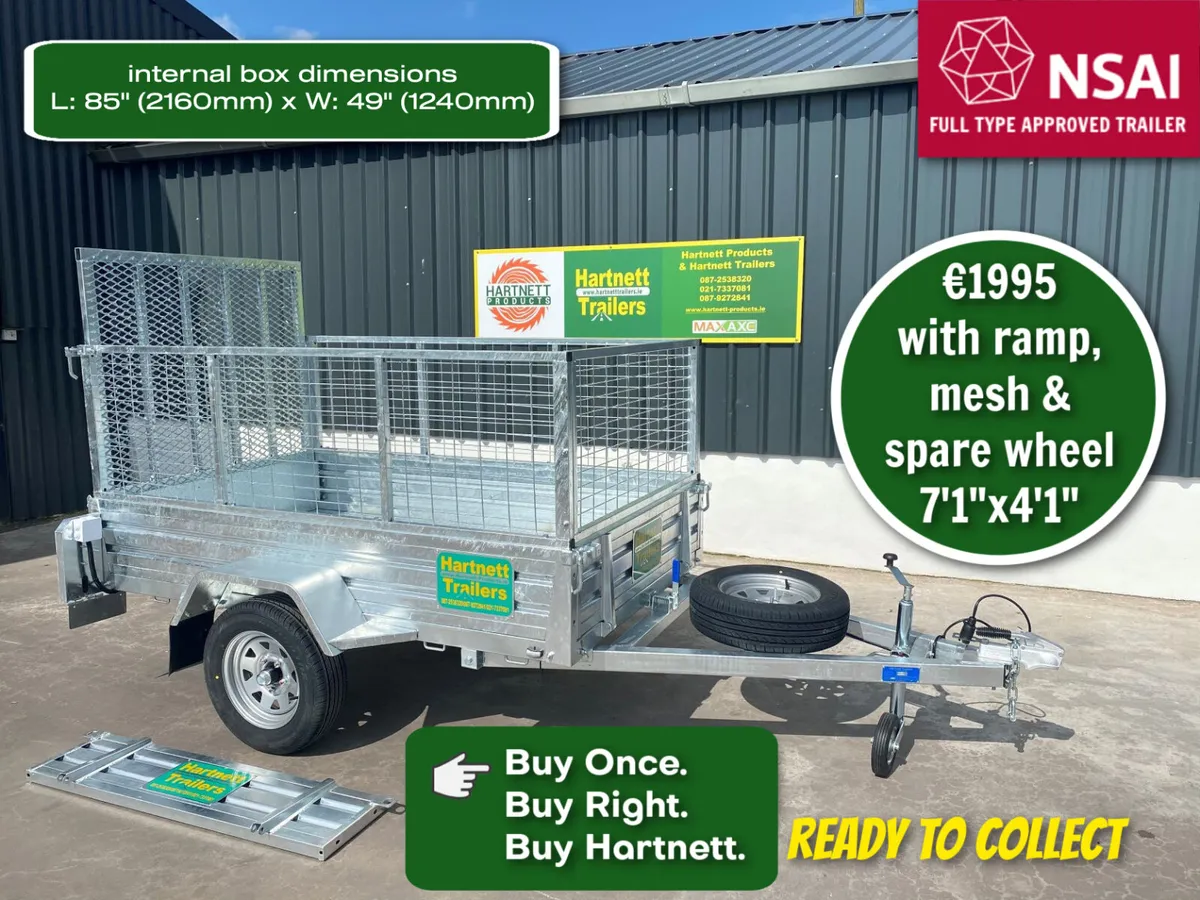 NEW Hartnett Single Axle Trailers for Sale - Image 1
