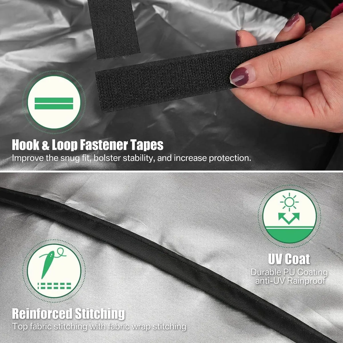 Large Windproof Rip-Proof Outdoor BBQ Cover - Image 2