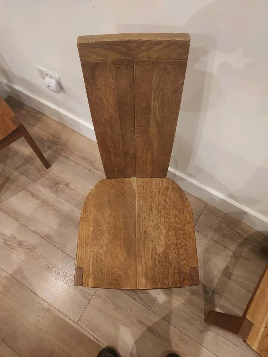 Dinning table Chairs (solid Oak) - Image 2