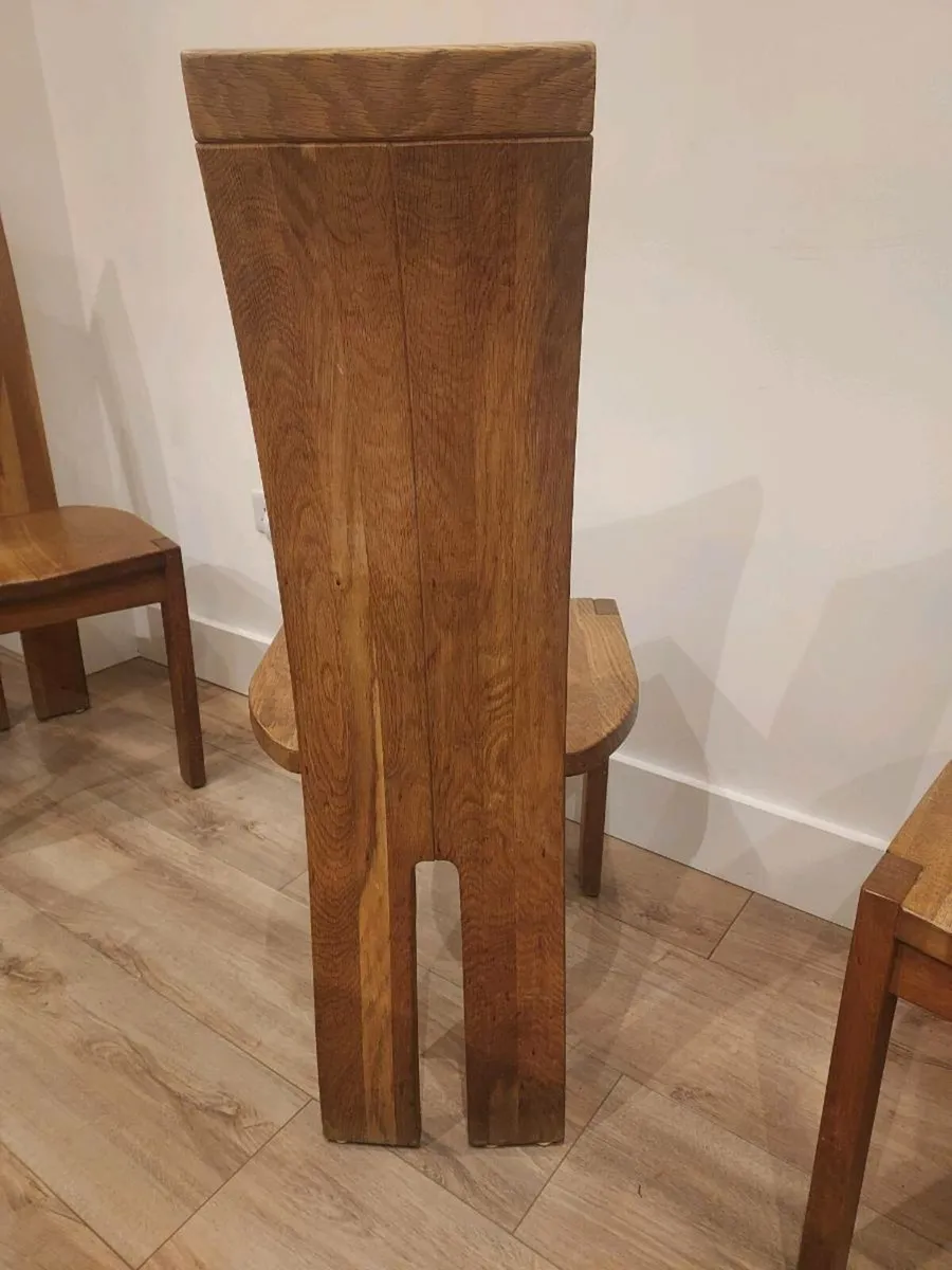 Dinning table Chairs (solid Oak) - Image 4