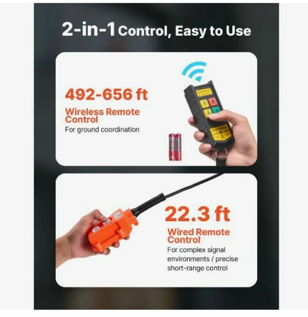 2-in-1 Electric Hoist Winch, 300 kg Capacity - Image 3