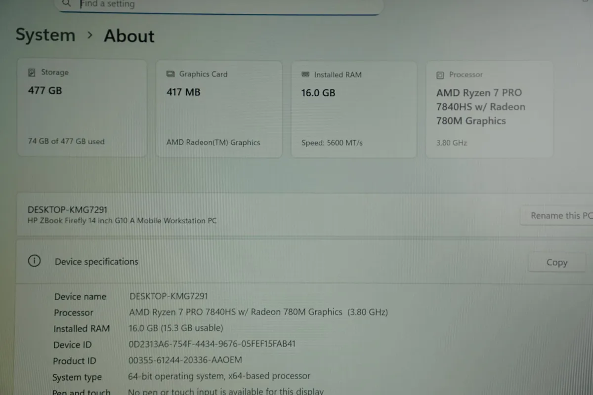 HP ZBook Firefly 14 G10 A Mobile Workstation - Image 2