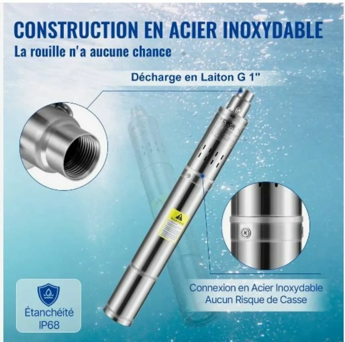 Deep Well Submersible Pump, 550W - Image 4