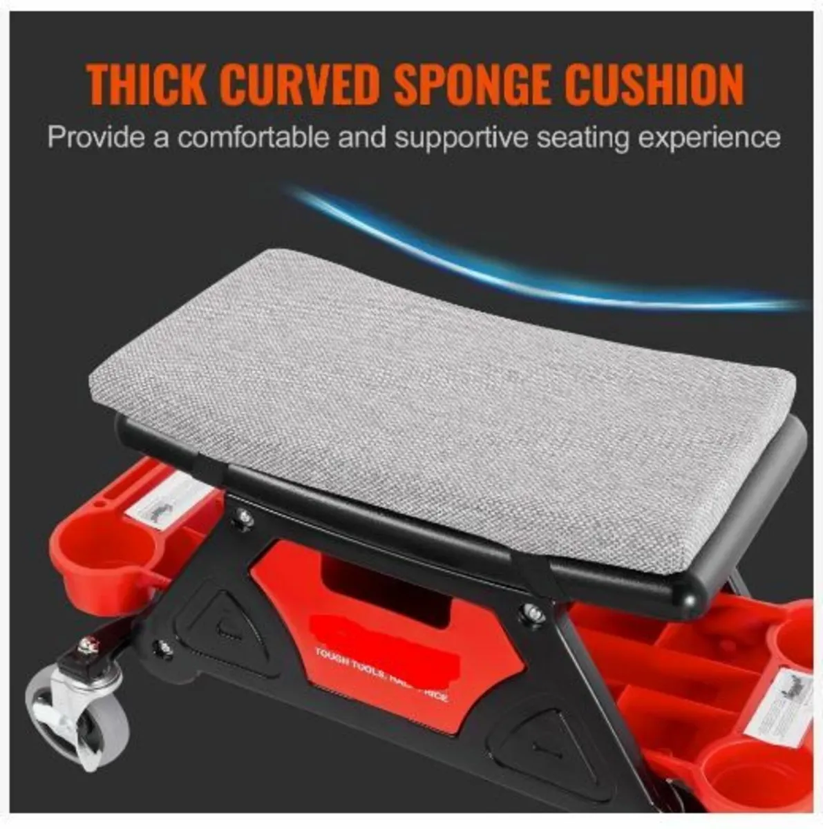 Mechanics Stool, 136.1kg Capacity - Image 2