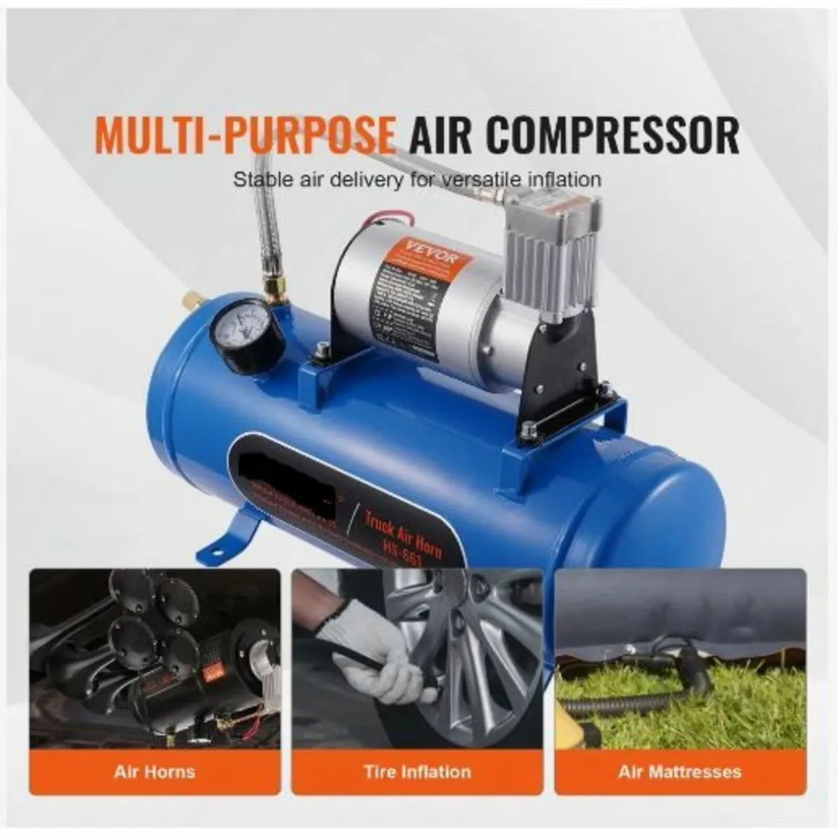 12V Air Compressor with Tank 1.6 Gallon/6 L - Image 4