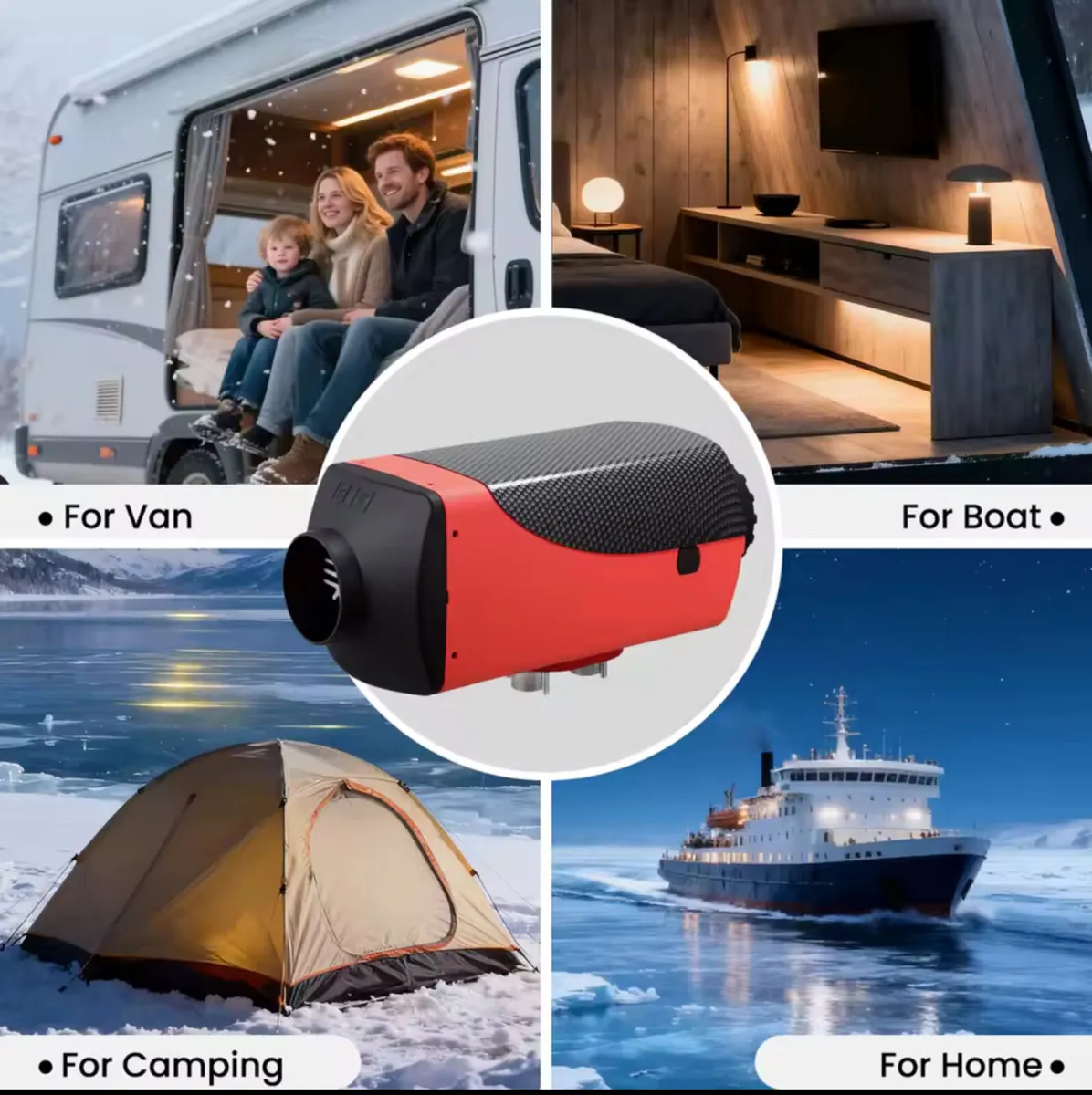 8KW Diesel Heater 10L 12V 24V kit - Image 4