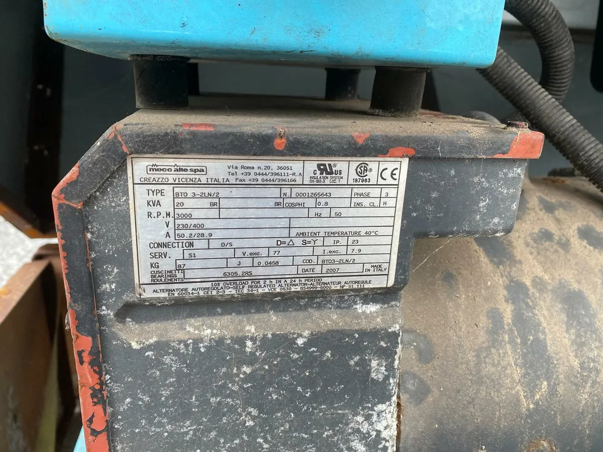 20KVA Ruggerini generator 3 phase and single phase - Image 3