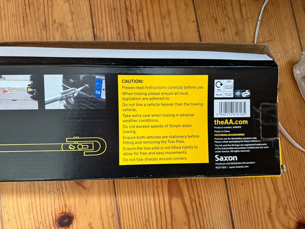 AA Tow Pole – 2 Tonnes (Brand new in box) - Image 3