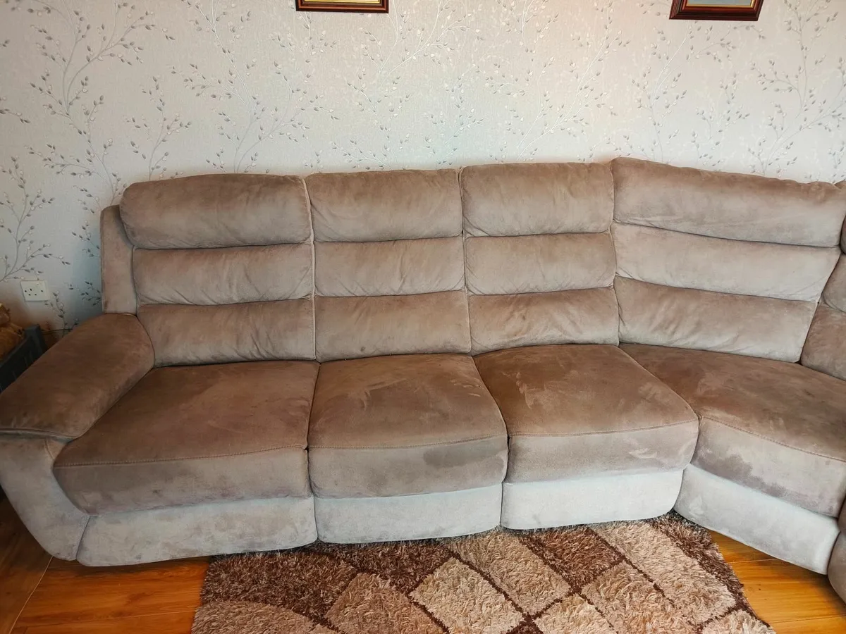 Large Corner Unit Recliner Sofa and Armchair - Image 1