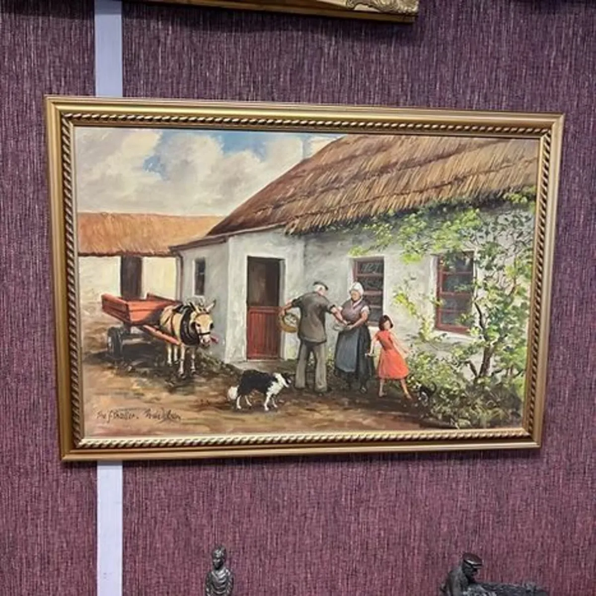Mid 20th century Irish rural genre painting