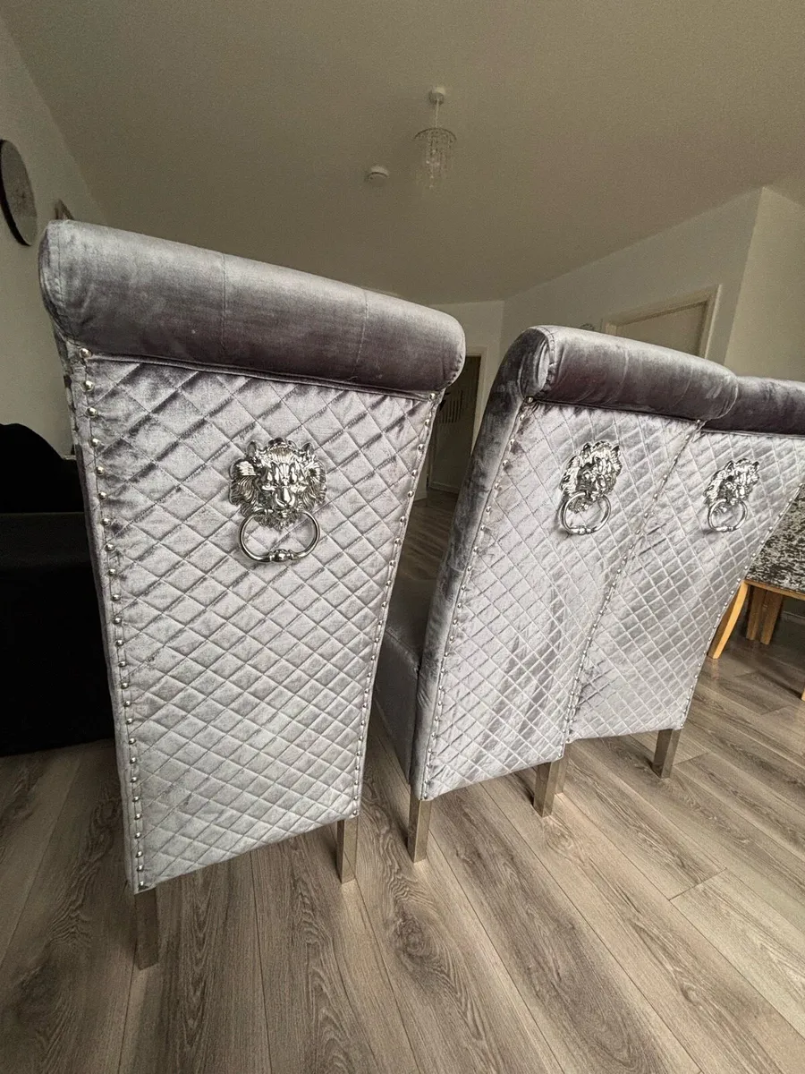 3 dining chairs in good condition, - Image 1