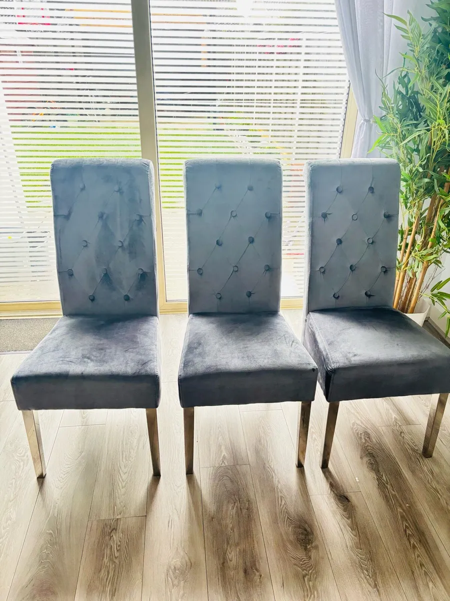3 dining chairs in good condition, - Image 2