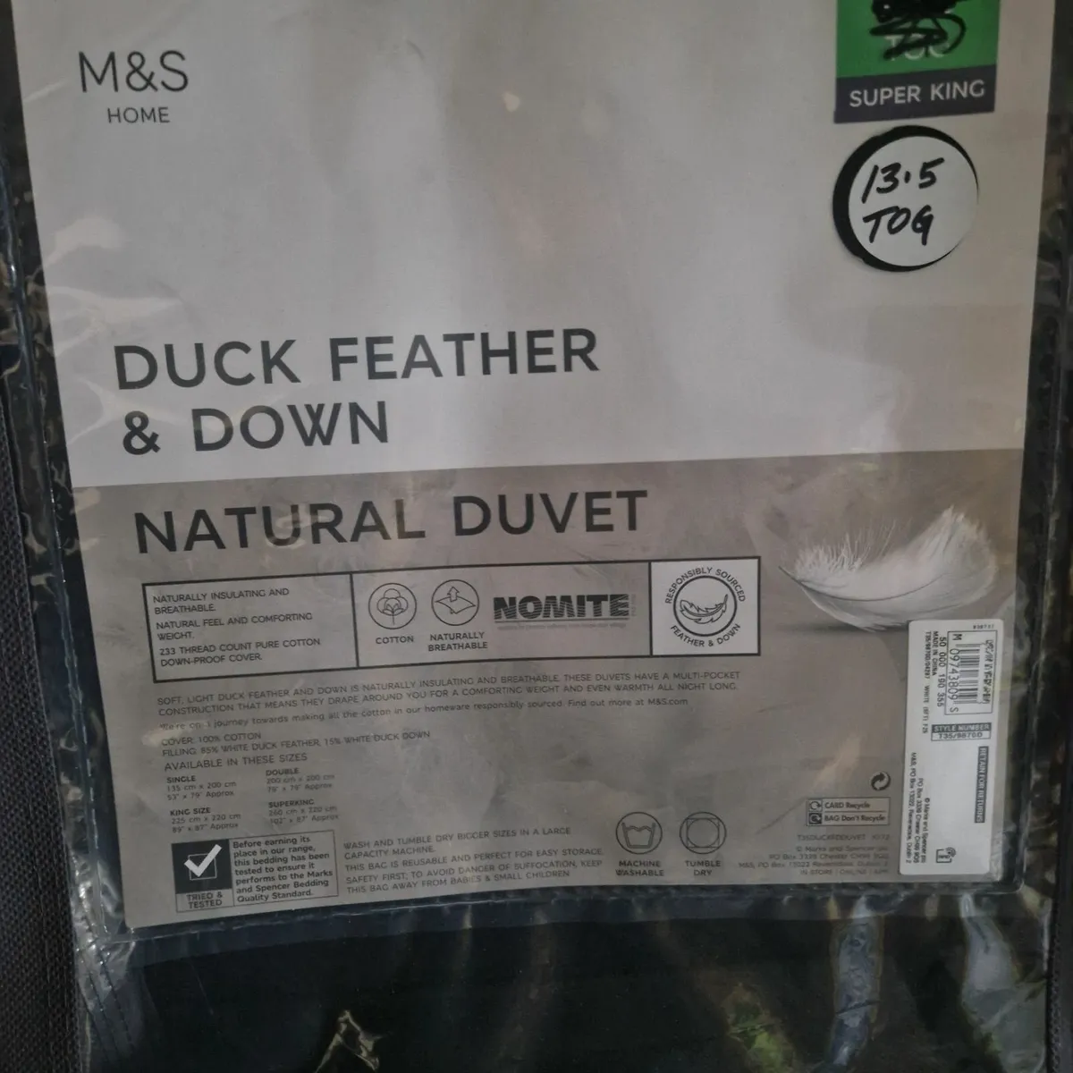 Duck Feather & Down DUVET - Image 1
