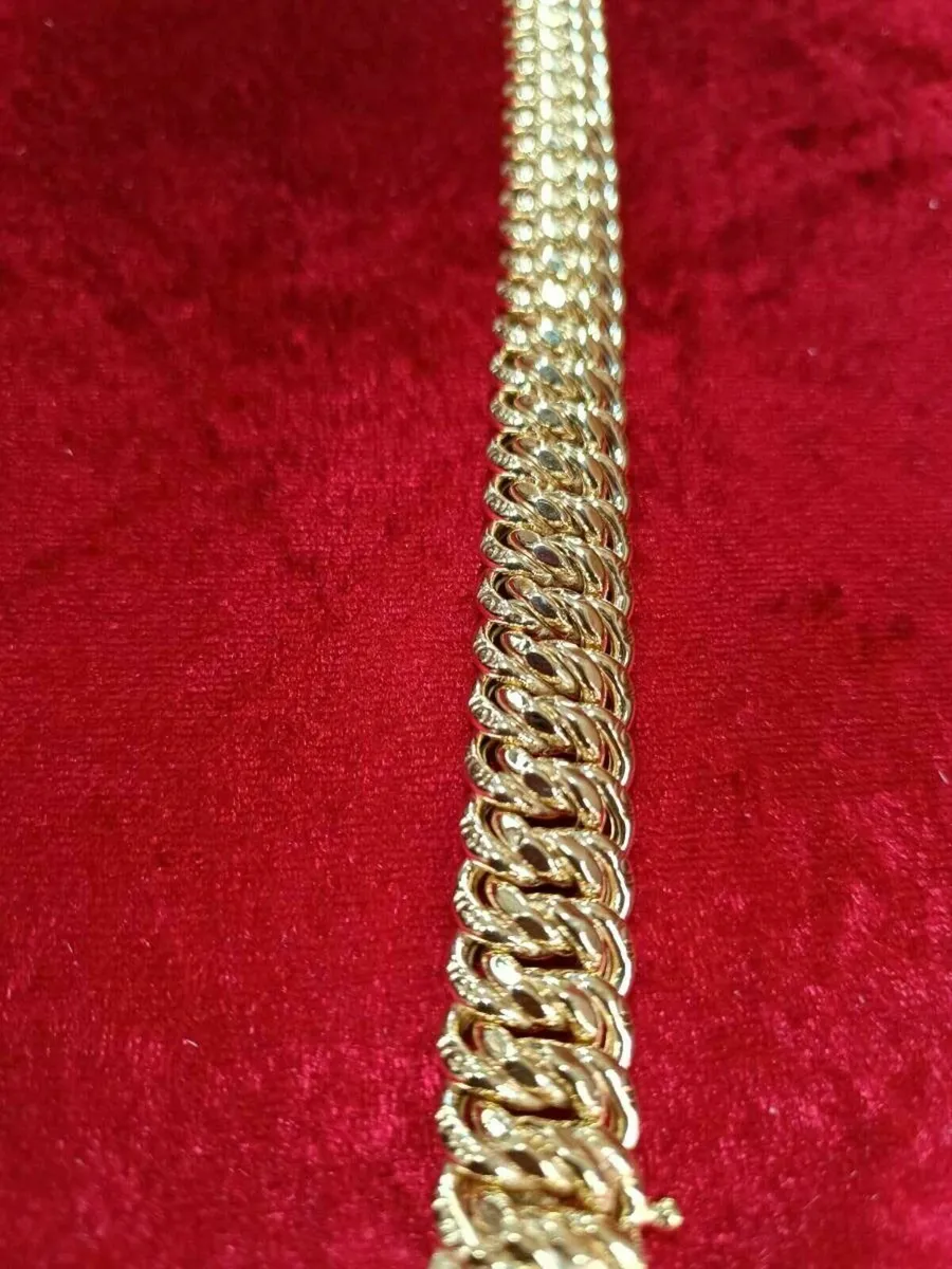 9k Yellow Gold Byzantine Bracelet , Brand New - Image 4