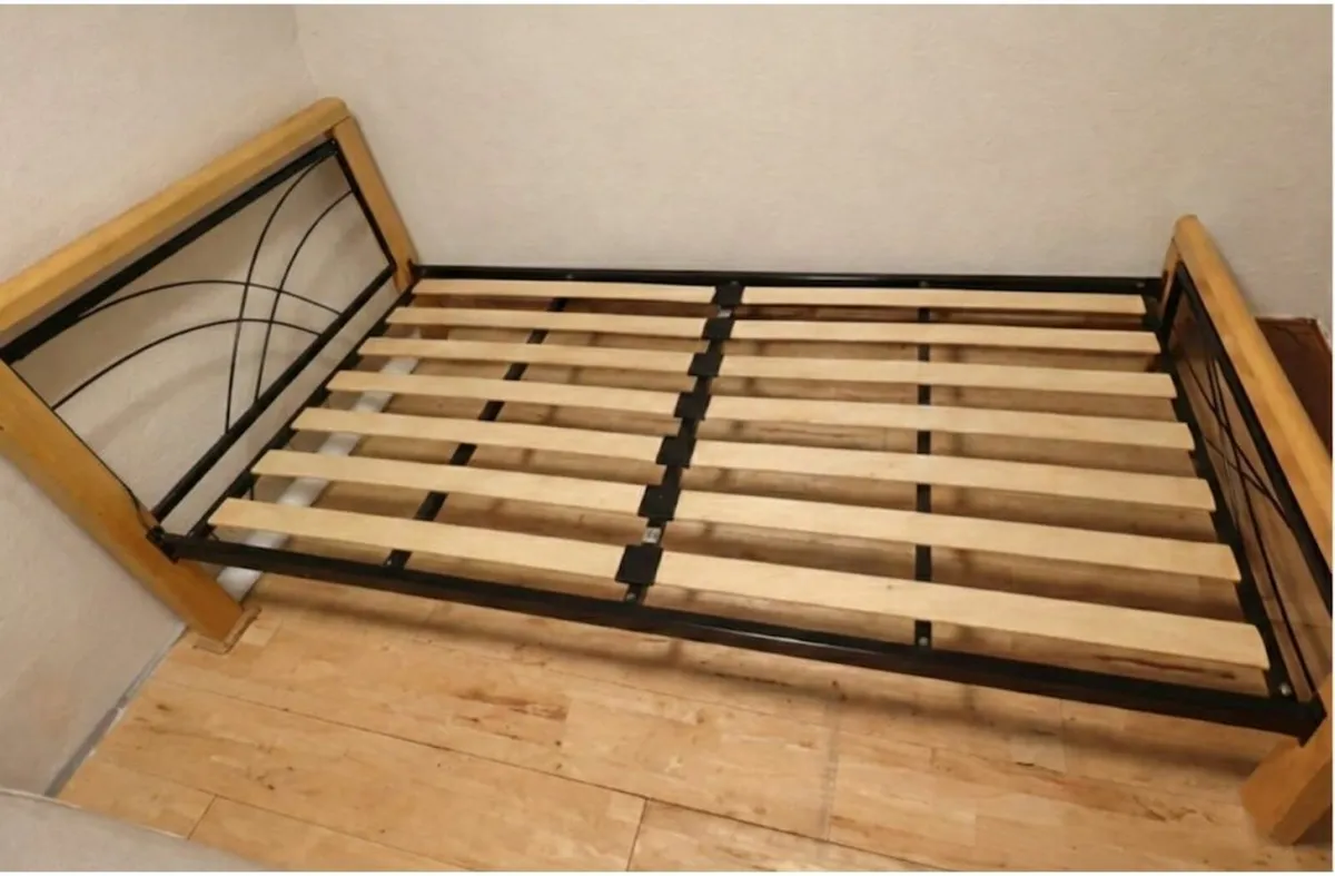 Single Bed Frame with Mattress - Image 2