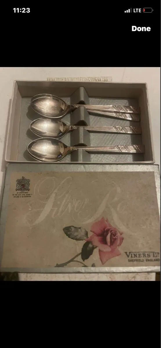 Antique viners coffee spoons - Image 1