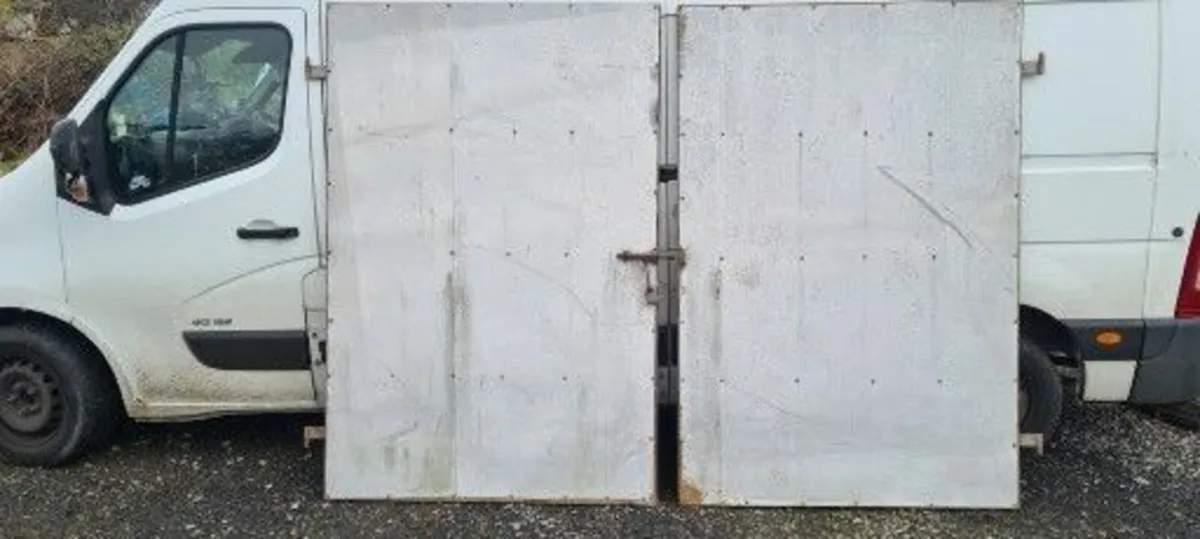 Metal Doors 2 x sets of metal garage size doors - Image 1