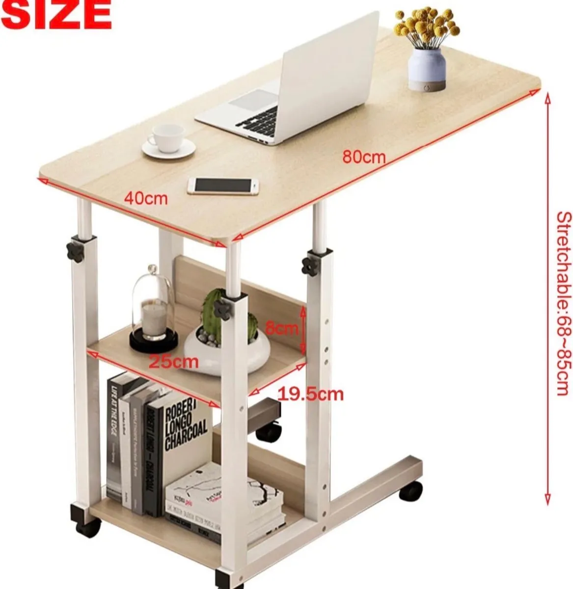 Overbed Table Over Bed Computer Desk NEW - Image 4