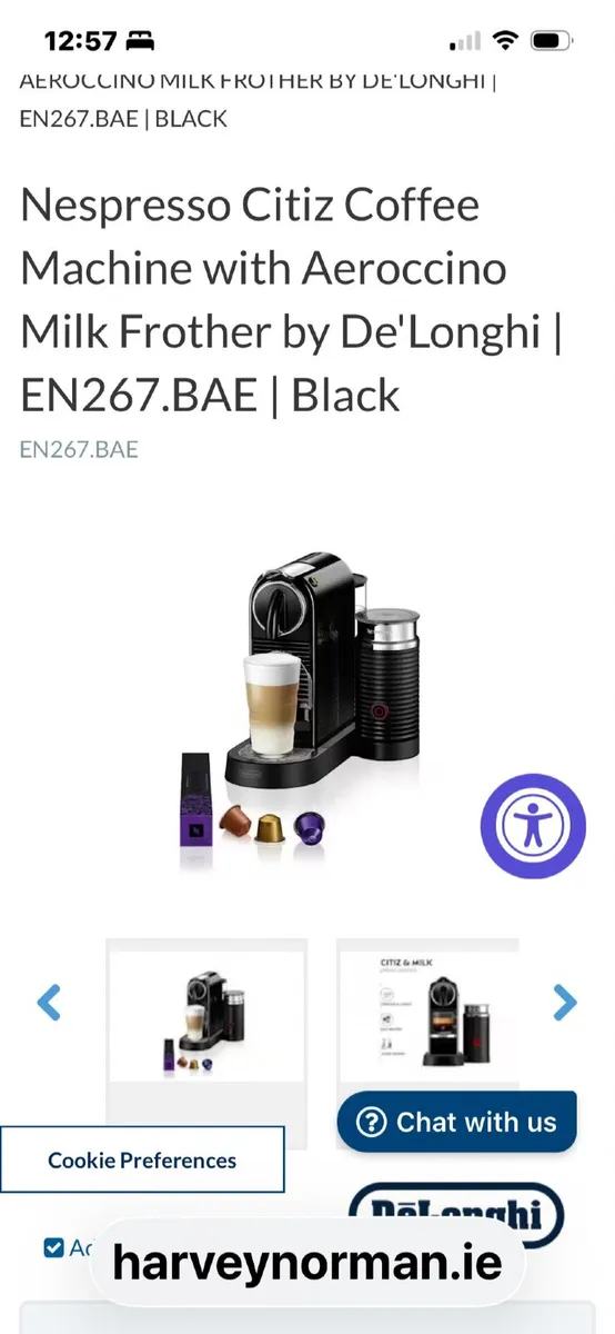 *NEW* Nespresso Caniz & Milk Frother - Image 1