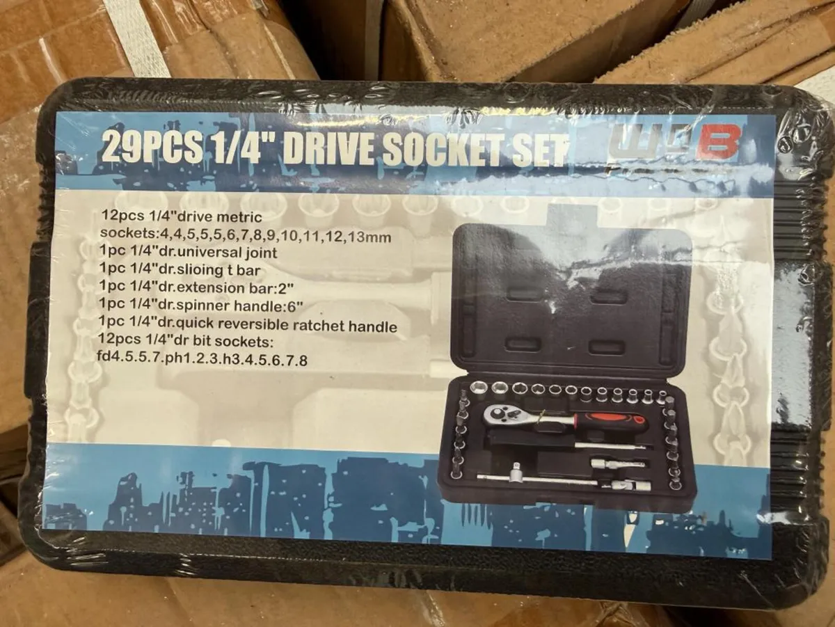 60 x 1/4in Drive Socket Sets **Online Auction** - Image 3