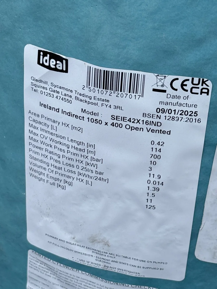 Hot water cylinder. - Image 2