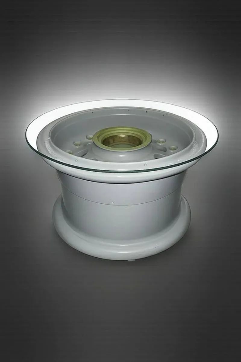 Authentic Boeing 727 Aircraft Wheel Coffee Table - Image 1