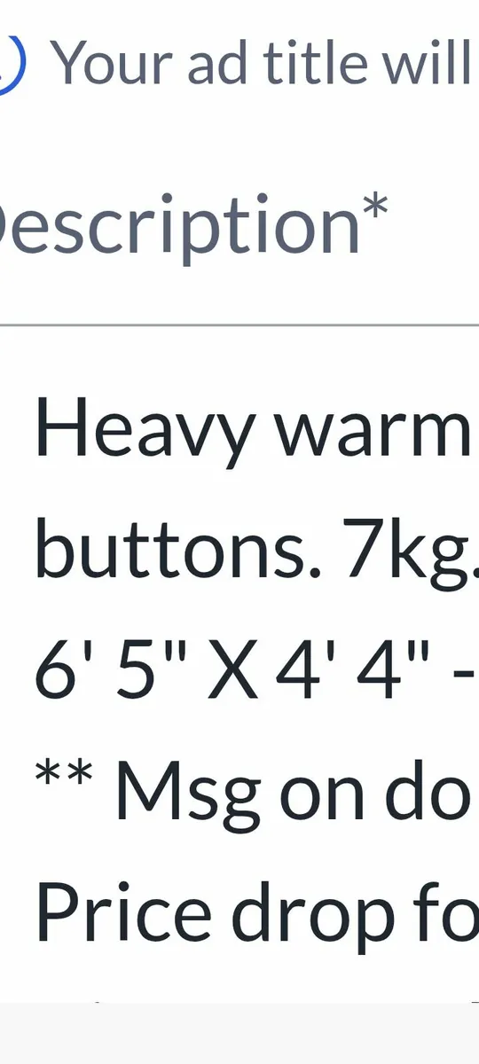 Heavy thick warm rug - Image 3
