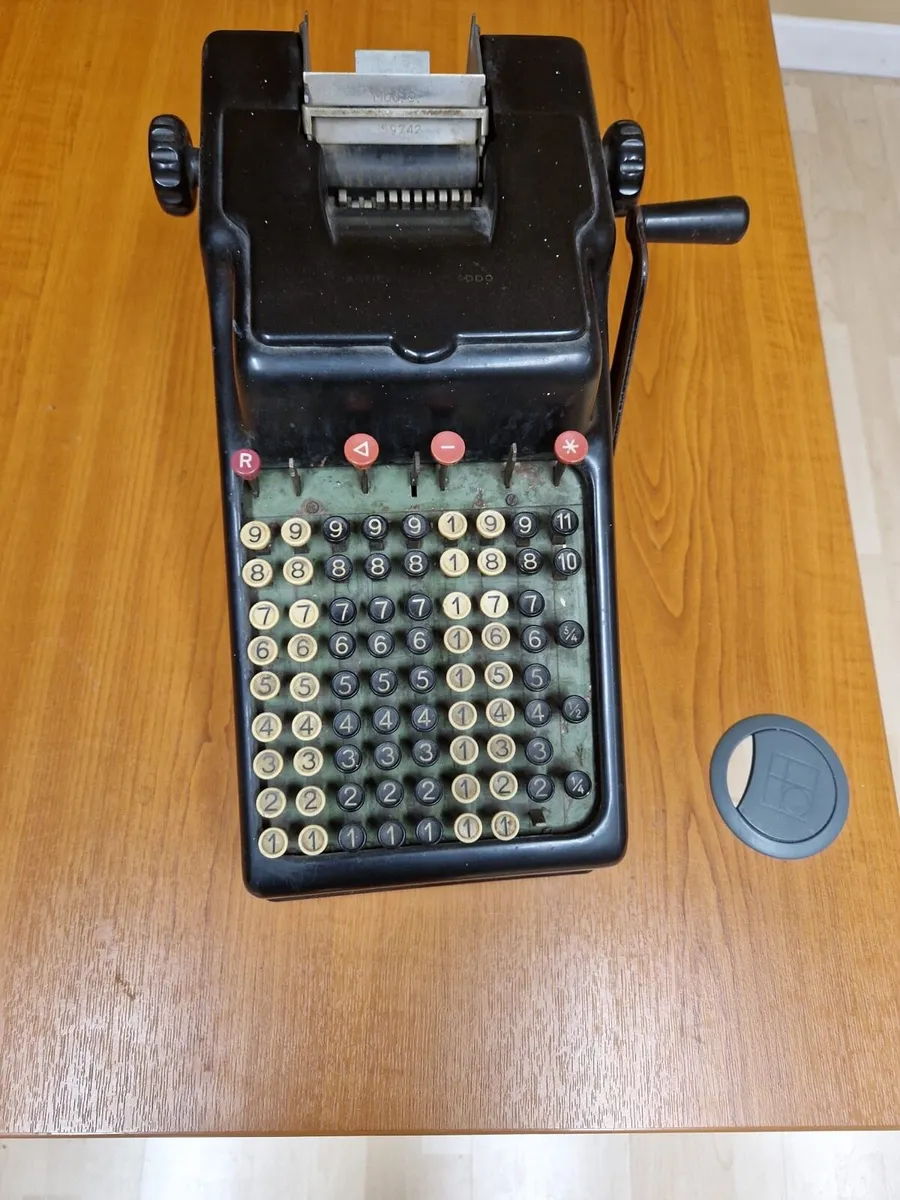 Antique calculating machine