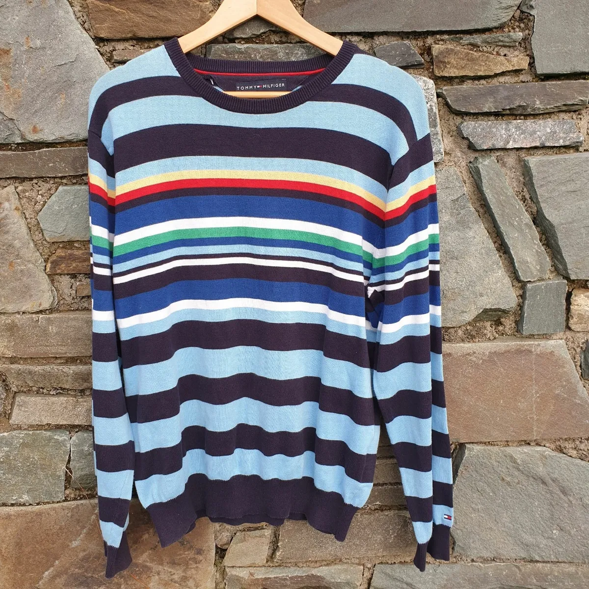 Tommy Hilfiger cotton striped  jumper size XL - Image 2