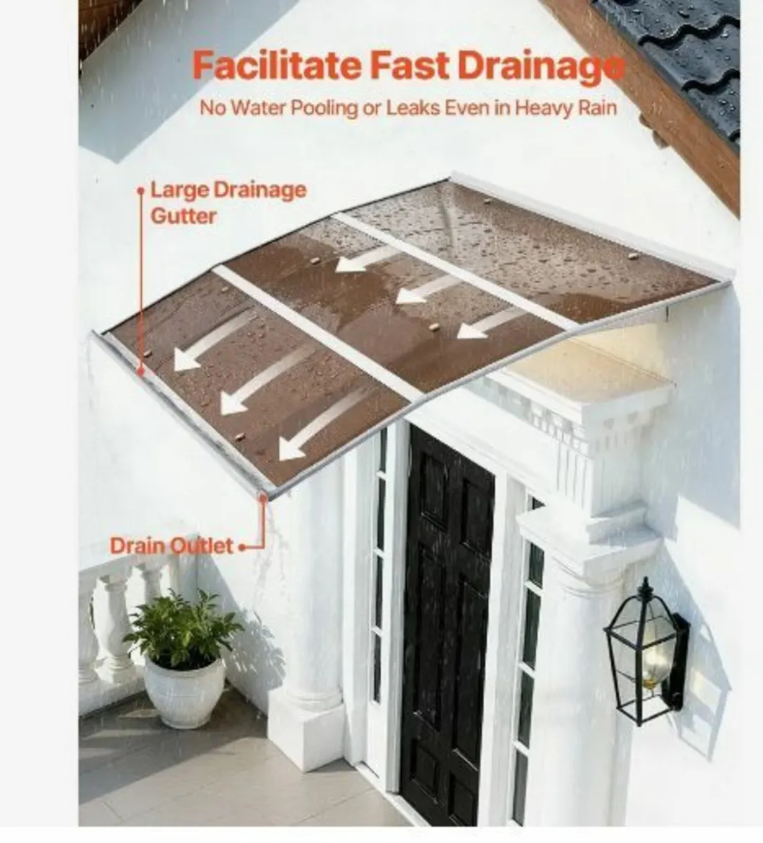 Awnings for Door Entrance, 39 x 59 in - Image 2