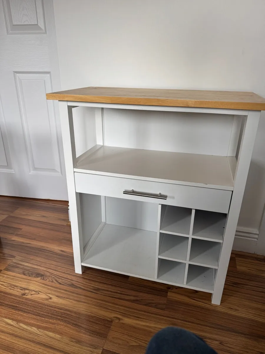 TV Unit White/Wood €40 Passage West