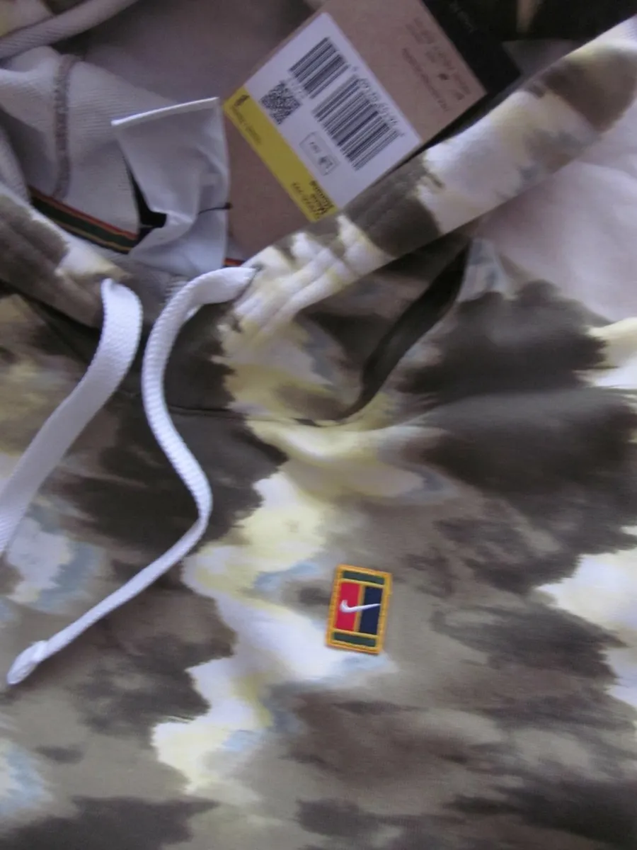 Nike Mens Court Heritage Fleece Tennis Hoodie New - Image 2