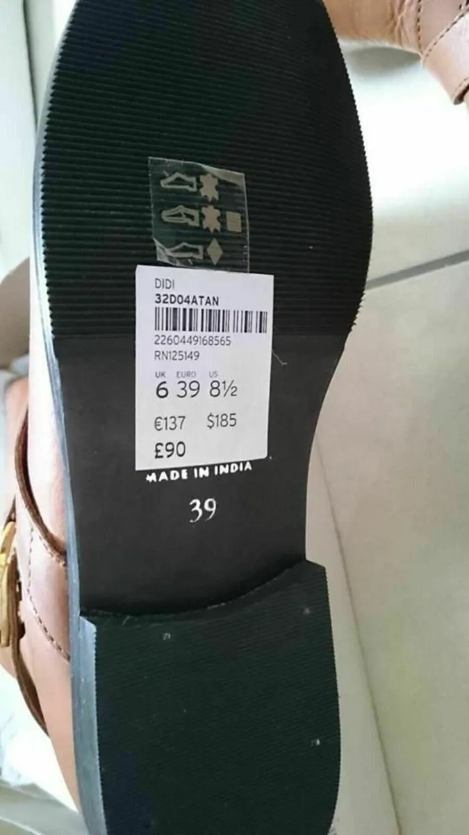 New brown leather boots size 6 (39) - Image 2