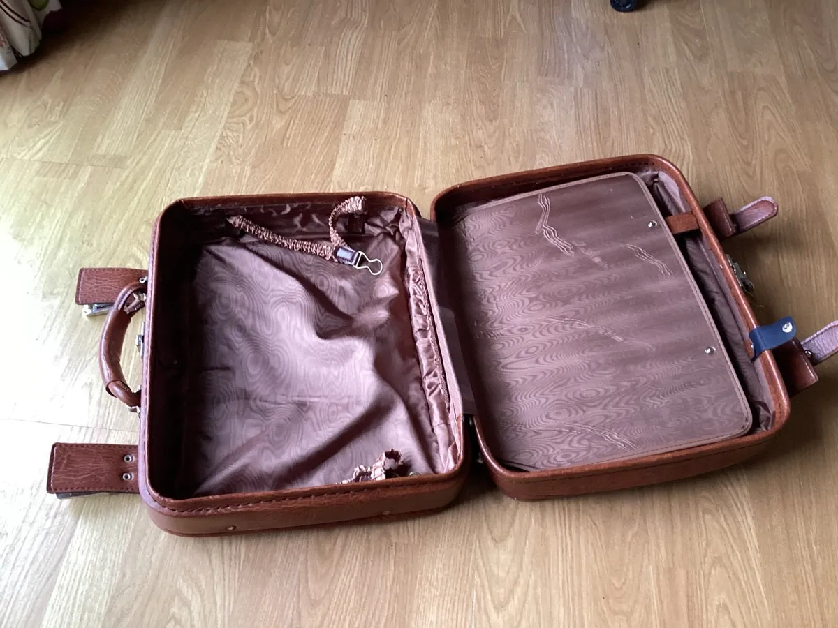 Original leather suitcase - Image 3