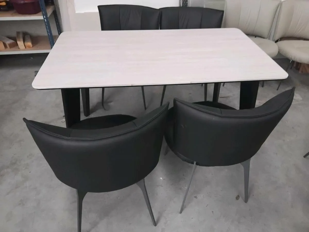 Table and 4 chairs 140 x 80 cms - Image 4