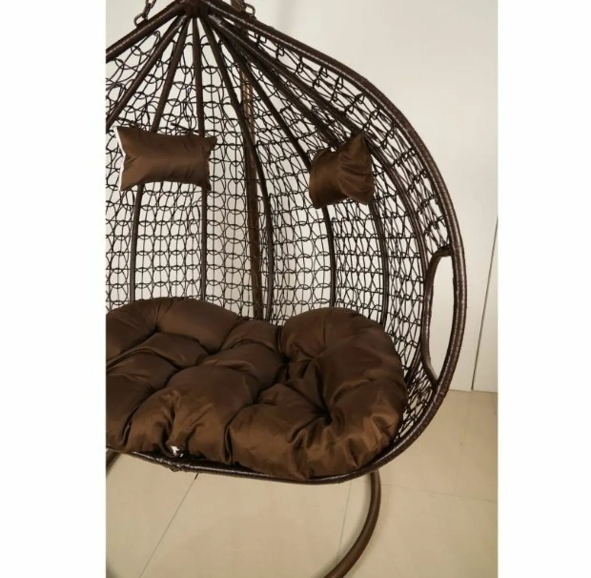Elegant Double Hanging Egg Chair Weatherproof - Image 2
