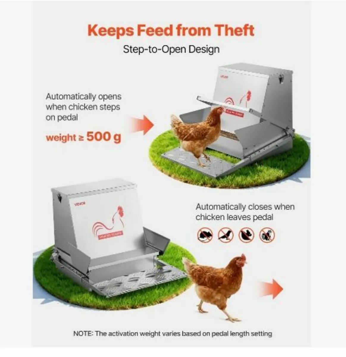 Automatic Chicken Feeder, 18.14 kg Capacity - Image 2