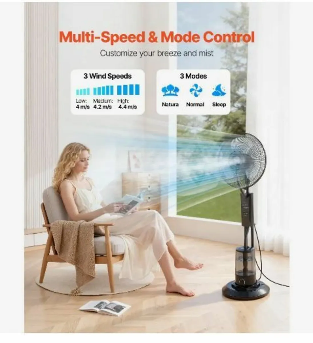 Misting Fan, 3 Wind Speeds - Image 4