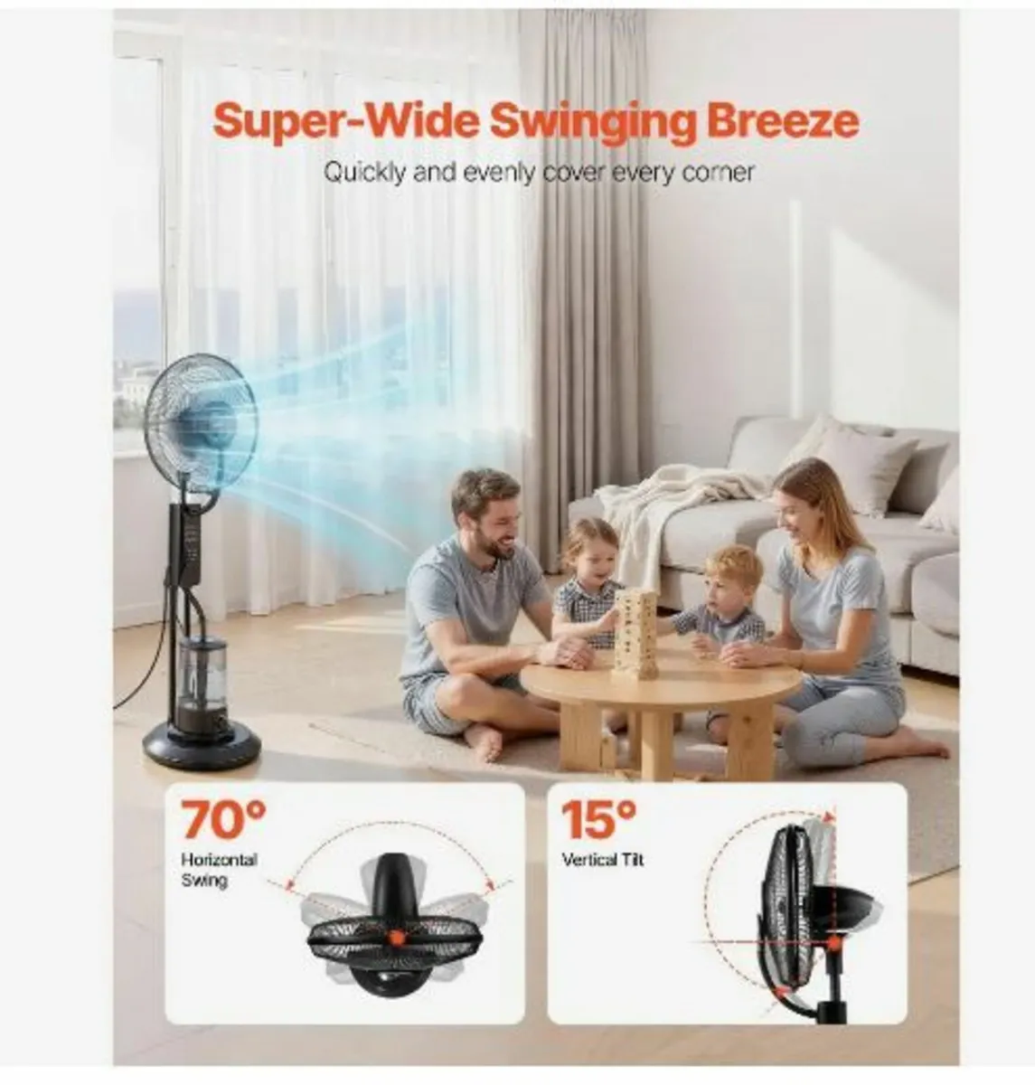 Misting Fan, 3 Wind Speeds - Image 2