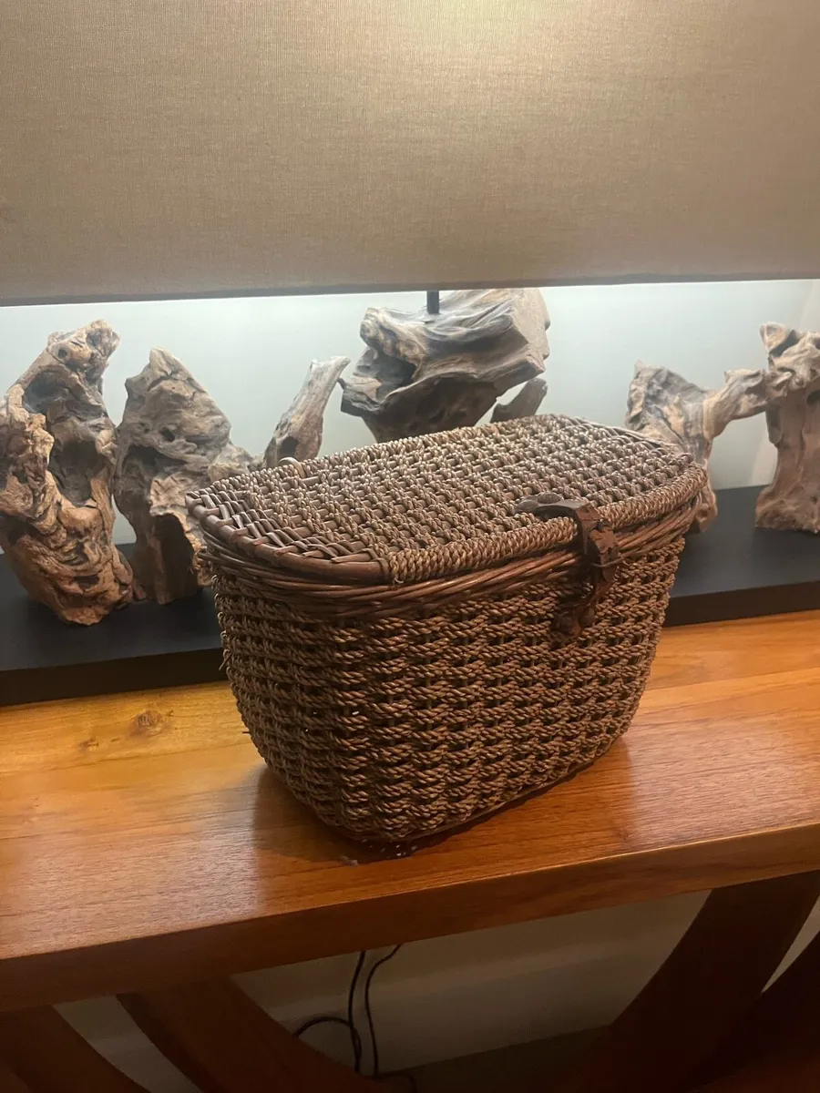 Vintage Fishing Wicker Trout Creel - Image 1