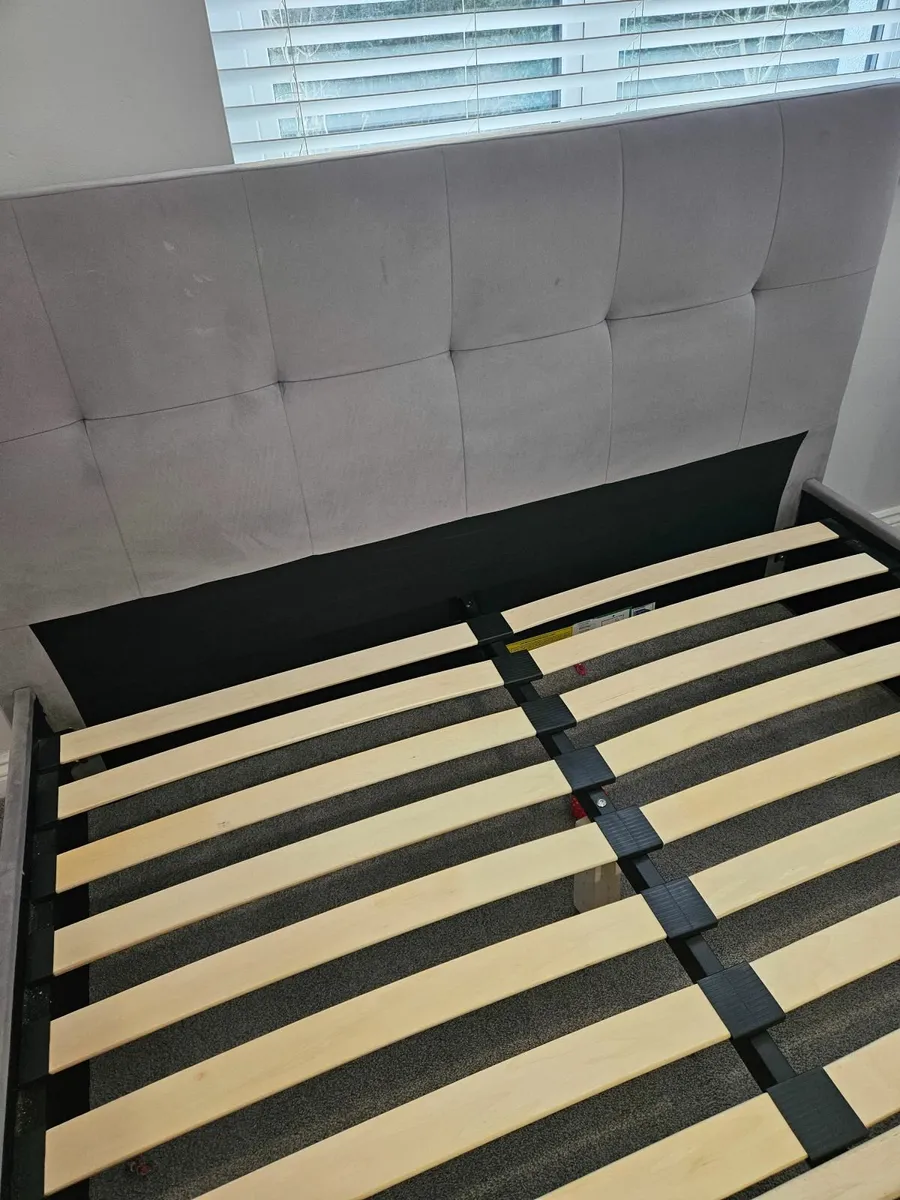 Kingsize bedframe grey - Image 3