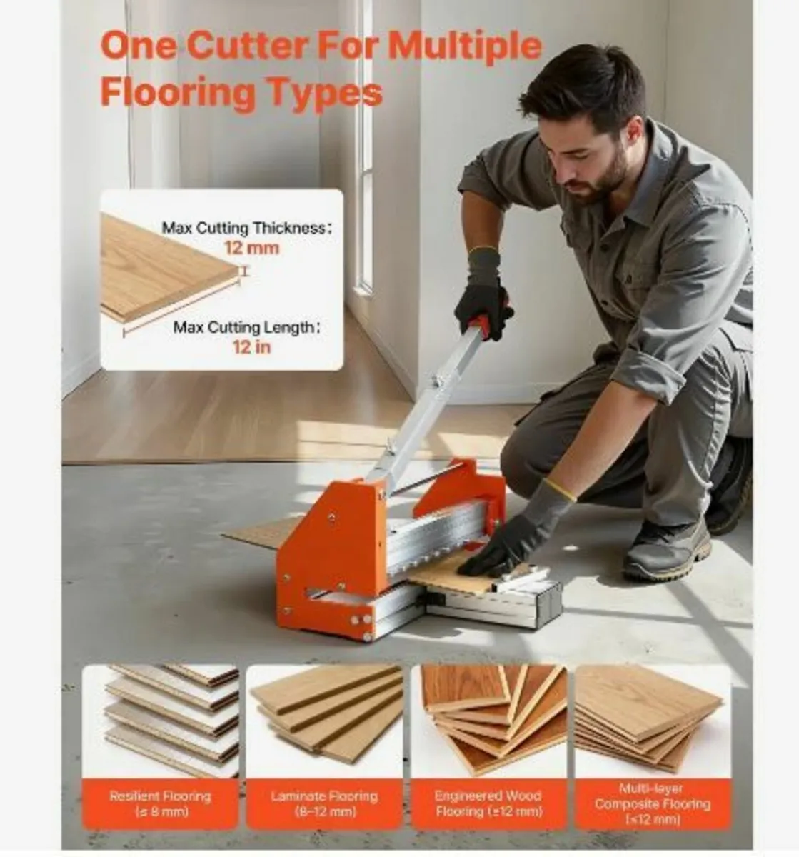 304.8mm Vinyl Floor Cutter, 12mm - Image 4