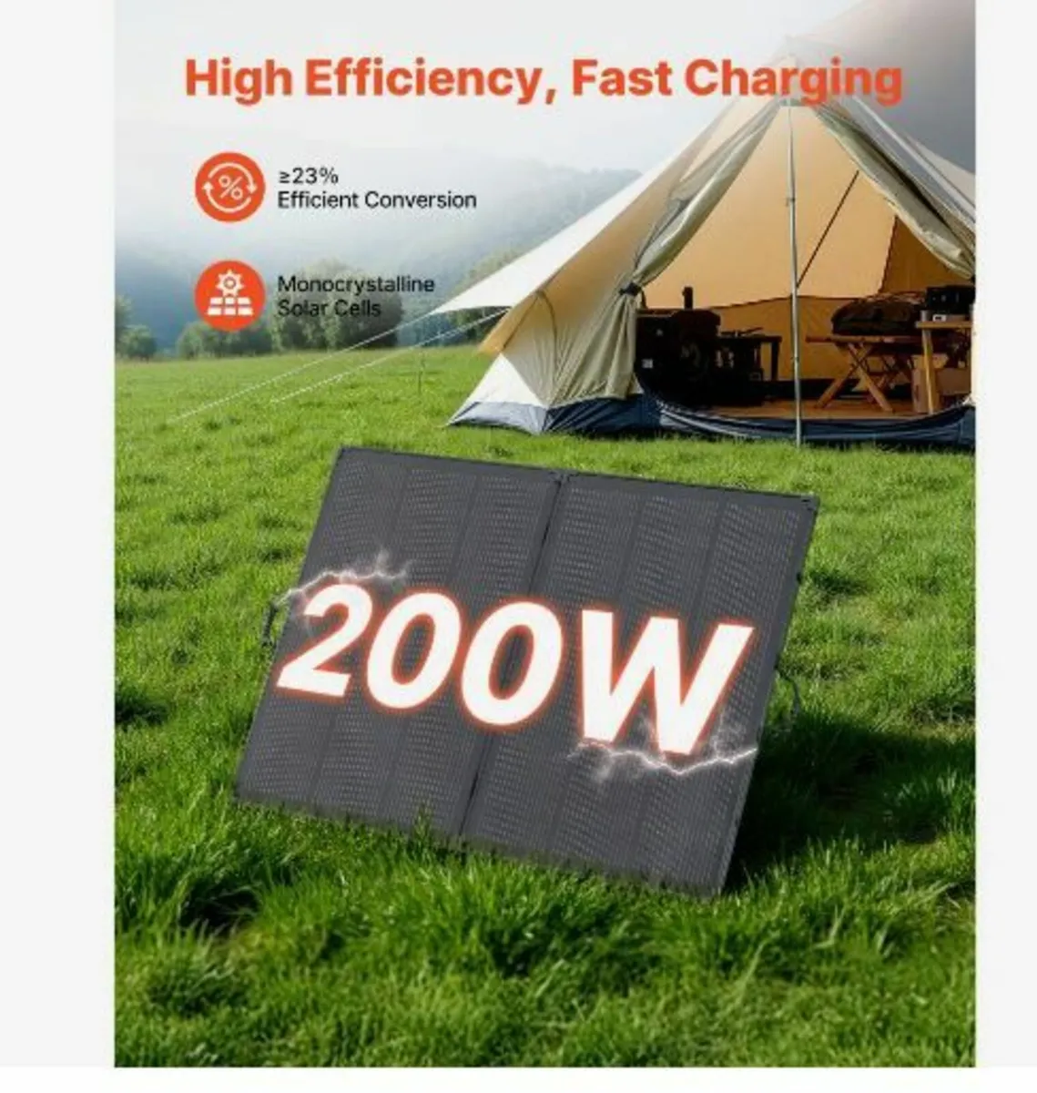 200W Foldable Solar Panel - Image 2
