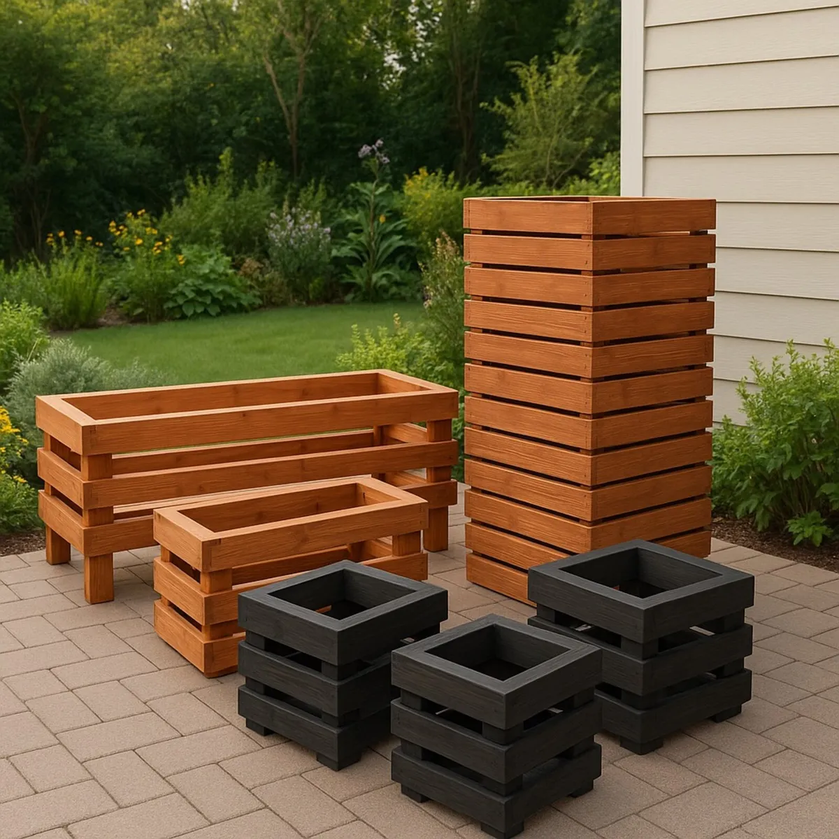 Handmade Garden Planters - Image 1