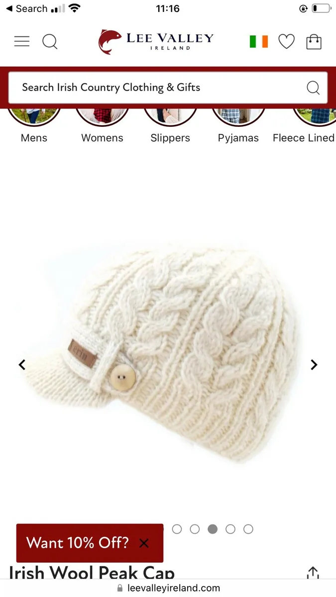 ĪIrish wool peak cap - Image 2