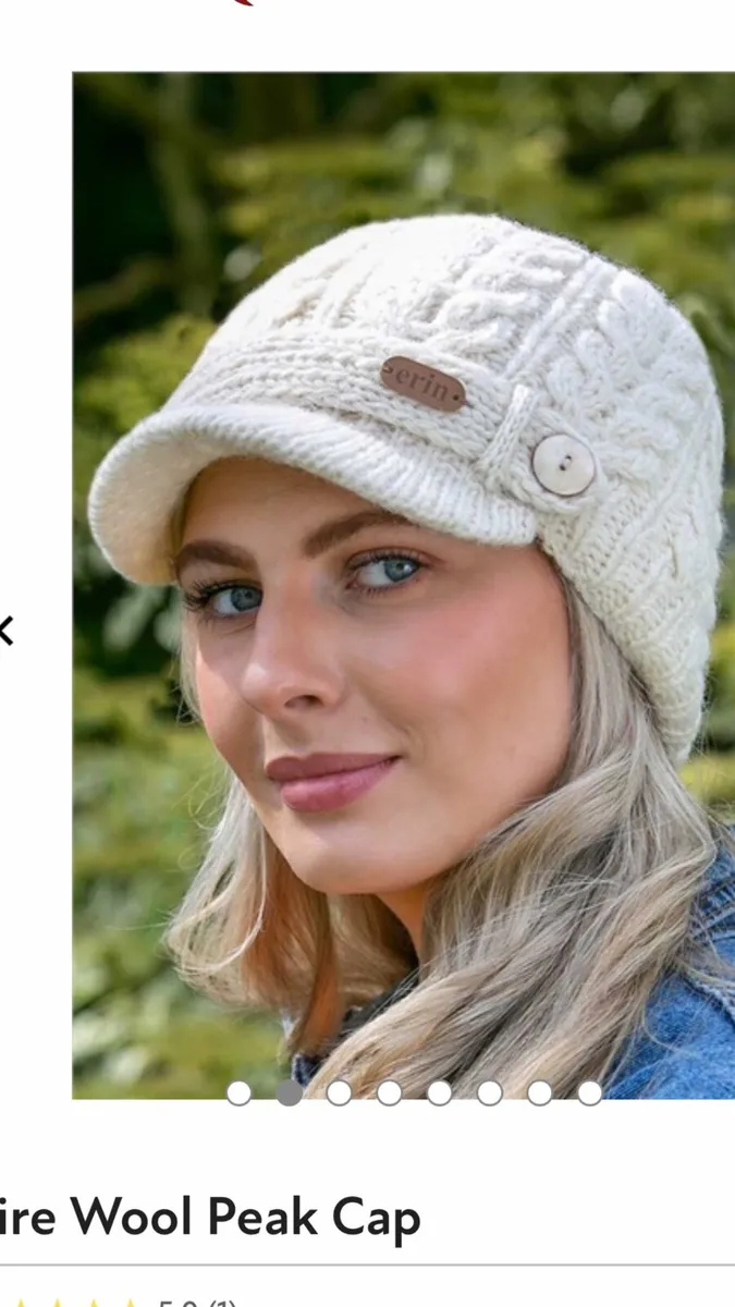 ĪIrish wool peak cap - Image 1
